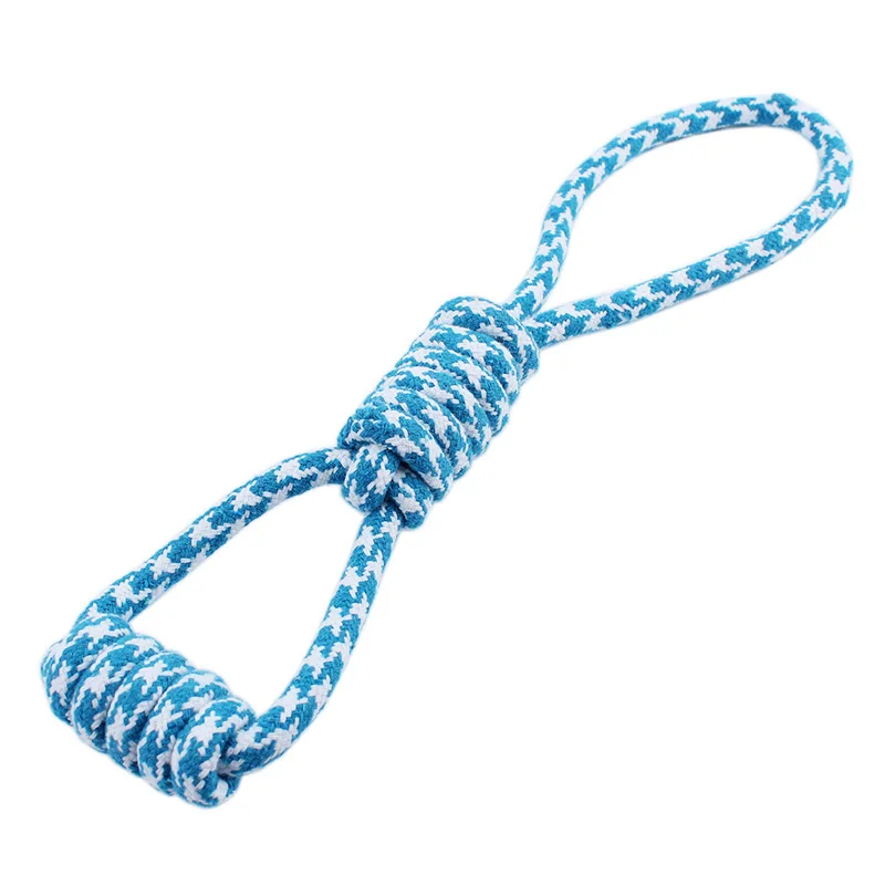 1PC Knot Tug Dog Toys Cotton Rope Interactive Play Puppy Chew Toys 38cm
