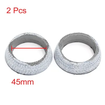 

UXCELL 2 Pcs 45Mm X 62Mm Auto Car Exhaust Flange Pipe To Manifold Donut Gasket Header