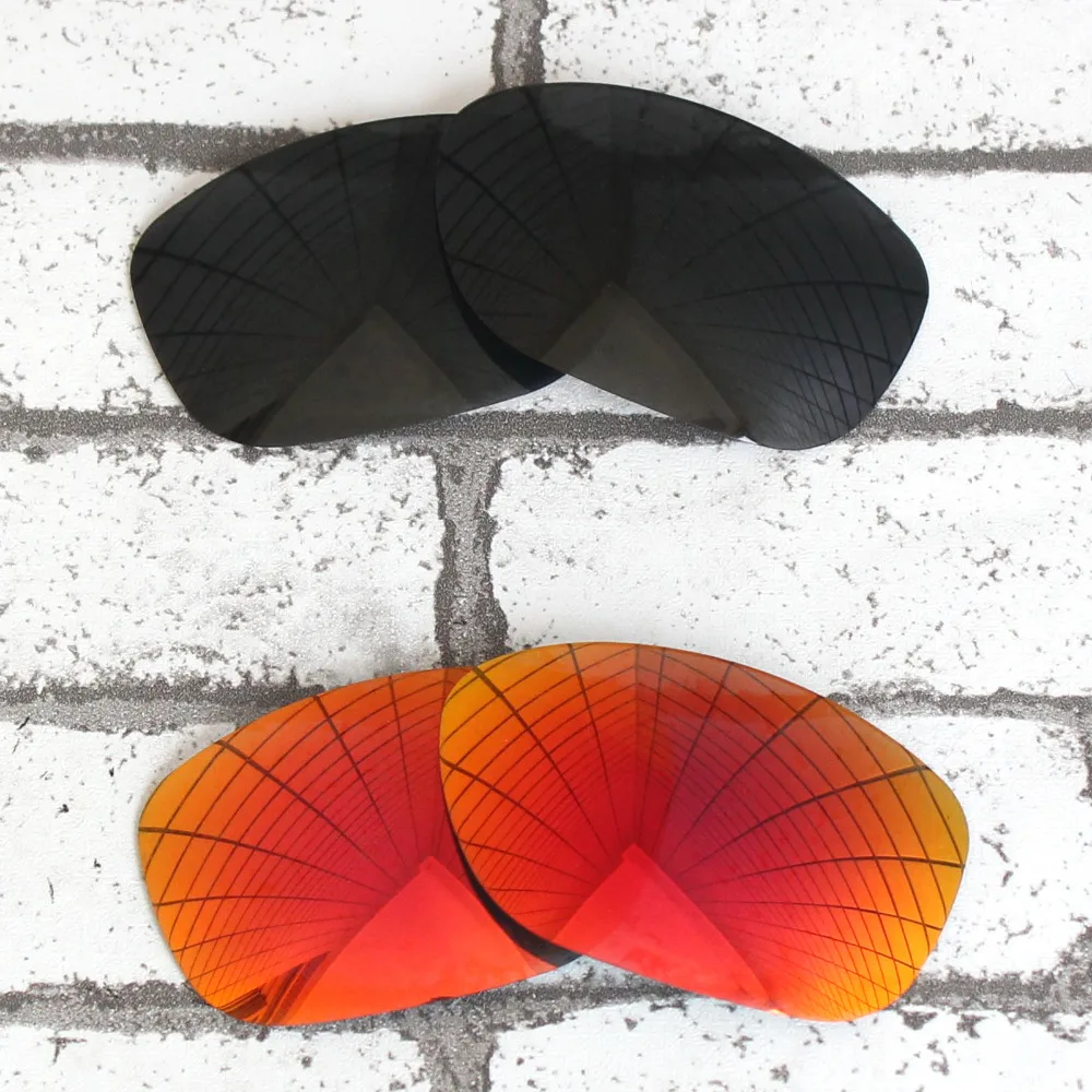 2 пар нро линзы для Oakley питбуль солнцезащитные очки стелс черный и своих красный