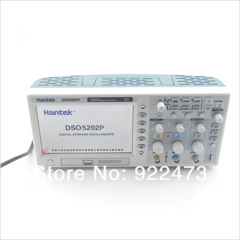 H006 Hantek DSO5202P цифровой запоминающий осциллограф 7 ''TFT ЖК-дисплей запись Длина 24 K USB AC110-220V 200 МГц 2 Каналы 1GSa/s