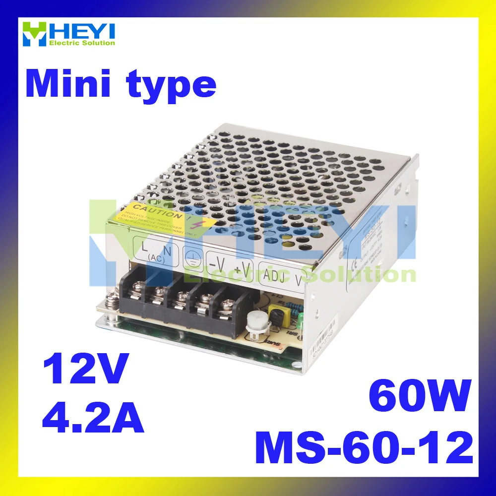 

mini size power supply MS-60-12 output 5VDC 12A mini LED drive power supply