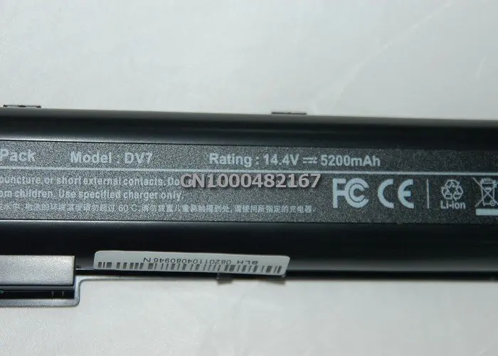 14,4 V 4400 мА/ч, Батарея для hp павильон DV7 DV8 464059-121 464059-141 HSTNN-DB74 HSTNN-DB75 HSTNN-IB74 HSTNN-IB75 HSTNN-OB75