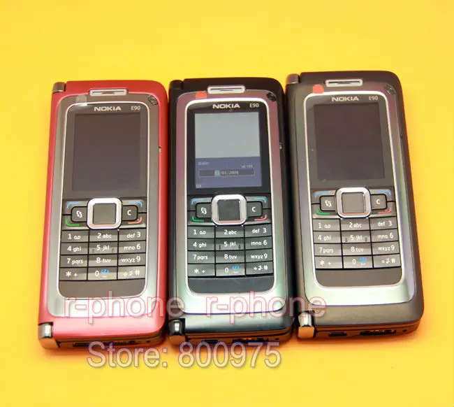 NOKIA E90 мобильный телефон 3g gps Wifi 3.2MP Bluetooth смартфон красный и подарок