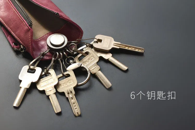 Новые туфли из натуральной кожи ключа автомобиля кошельки Для мужчин Key Holder ключница ключи Организатор Для женщин брелок Обложки с молнией