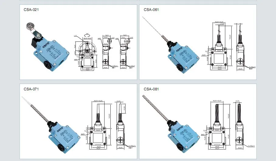 4 шт./партия, высокое качество, CNTD, CSA-061, вобль, рычаг, концевой переключатель/микро-переключатель Ui 380 В Ith 10A