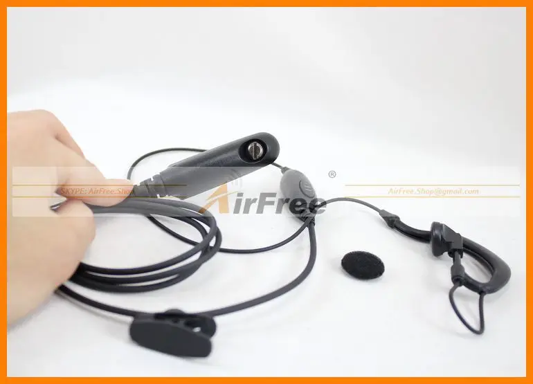 1 проводные наушники/микрофон для Motorola GP328 GP338 GP340 GP360 GP380 HT750 GP680 GP329 наушники, уха микрофон