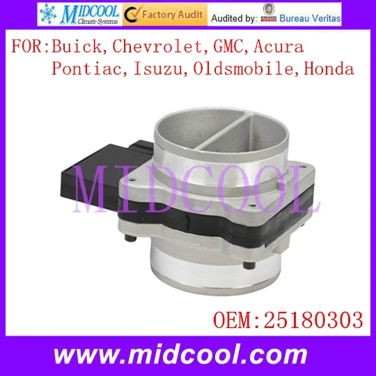 Массового расхода воздуха Датчик использование oe 25180303 для Buick Chevrolet GMC Pontiac Isuzu Oldsmobile Acura