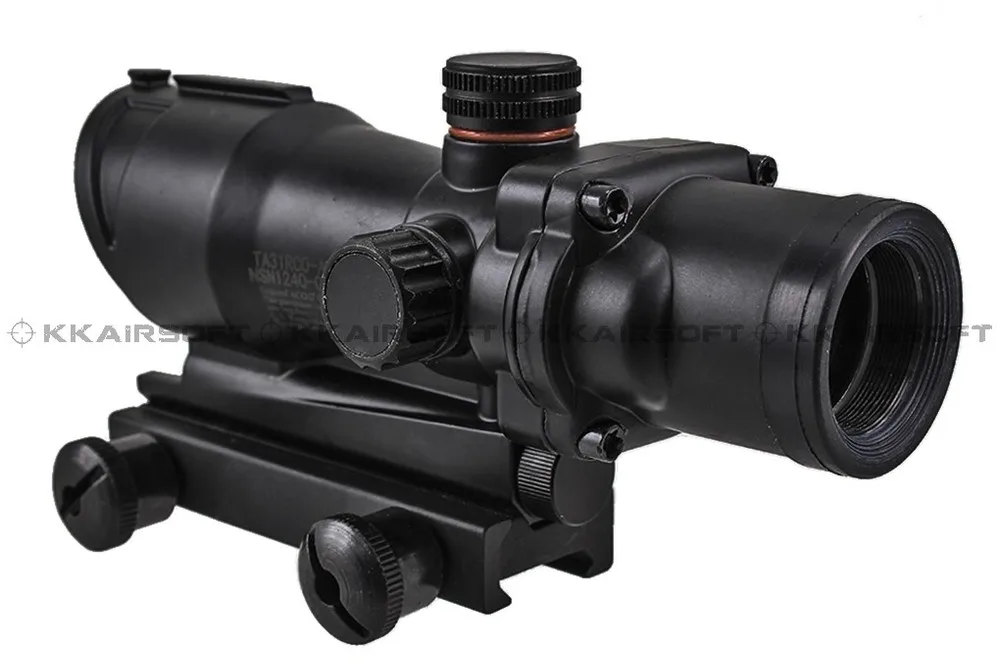 ACOG красный точечный прицел охотничий прицел страйкбол 1x32 красный точечный прицел