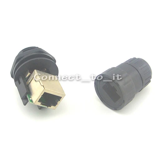 10 комплектов/партия) RJ45 Разъем Панель Крепление IP68 Влагозащищенные соединительные зажимы M19 разъем адаптера