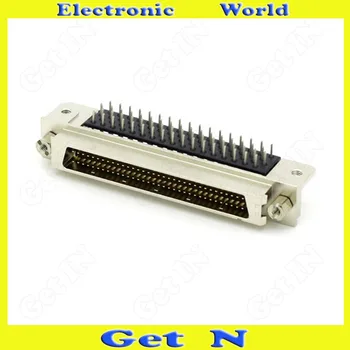 

1pcs SCSI Connector SCSIDB68 Male Head SCSI68 Male Elbow Plug Jack 90 Degree SCSI Adapter