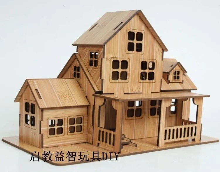 Free Shipping Diy Assembly House Bamboo House Model 3d Puzzle Educational Toys Puzzles Aliexpress Free Shipping Diy Assembly House Bamboo House Model 3d Puzzle Educational Toys Puzzles Aliexpress
