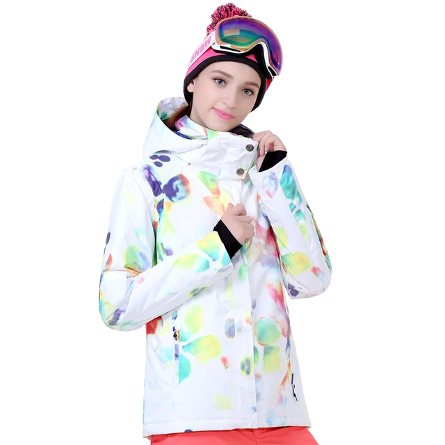 Cheap Free Shopping Outdoor Winter -30 Warm ski suit female winter snowboard double plate ski clothing waterproof warm thick ski suits