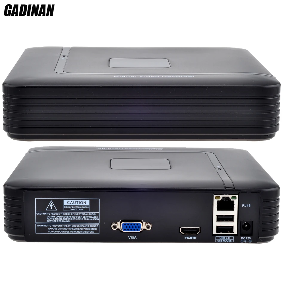 GADINAN мини 8 канальный NVR безопасности автономный CCTV NVR 8CH 960 P/12CH 2,0 P ONVIF 1080 обнаружения движения CCTV NVR HDMI выход