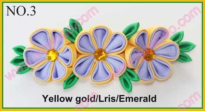 145 шт. 6 ''новые Kanzashi лепесток заколки катушка заколки волосы девушка клип
