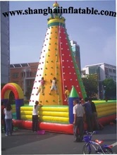 2016 giant inflatable climbing wall with good quality for entertainment