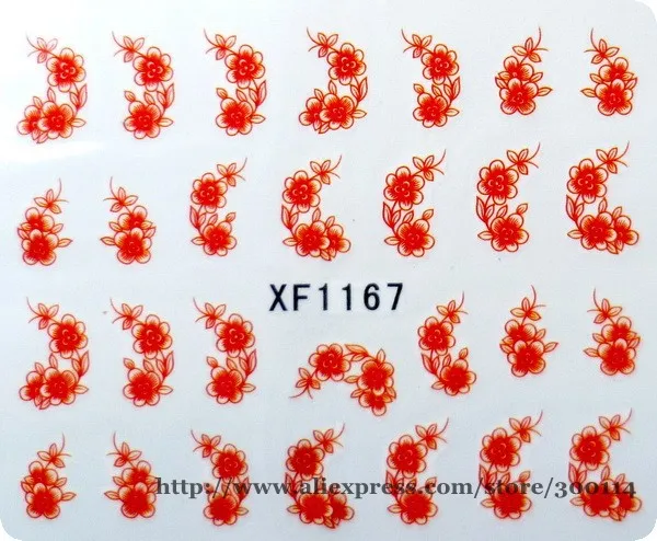 Перемещение воды 3D ногтей красоты тату наклейка уход лак для ногтей Обертывания 281 стилей доступны 200 пакетов/много