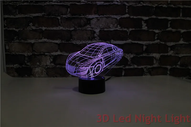 3D Поощрительный Подарок Led Суперкар Ночные Огни с CE и RoHS Сертификат YJM-2907