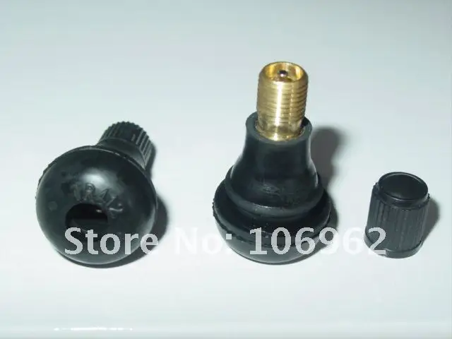 Wholesale - 100 pcs/lot TR412 Tire (tyre) valves snap-in tubeless valves (natural rubber) for motorcycles