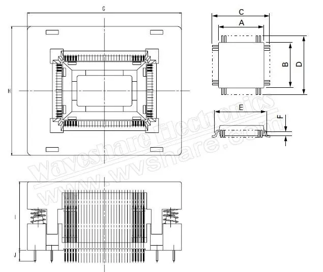 QFP80 TQFP80 LQFP80 PQFP80 OTQ-80-0.5-02 QFP IC Тесты burn-в гнездо Enplas 0,5 мм шаг