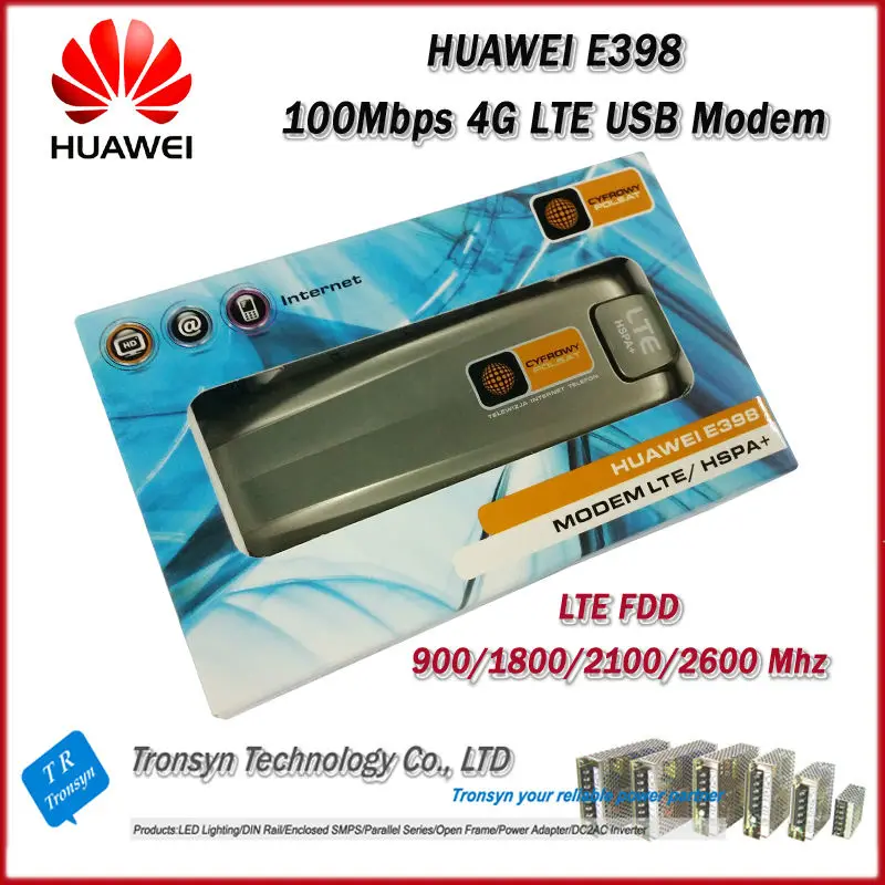 Новые оригинальные разблокировать 100 Мбит/с HUAWEI E398 4G LTE USB модем с sim-карты слот поддерживает LTE FDD 900/1800/2100/2600 МГц