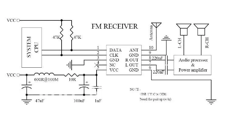 Ar1010 fm стерео радио модуль схема подключения
