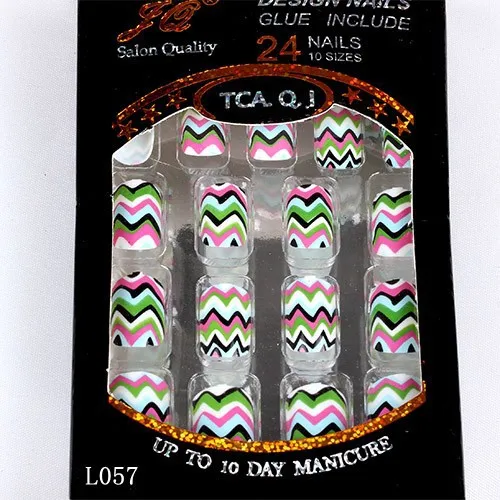 Nall Набор накладных ногтей накладные ногти, полностью покрывающие 20 коробок акриловые материалы для маникюра Накладные ногти с клеем(24 шт./кор.) с готовым дизайном советы