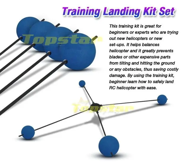 Landing Training anti-crash kit sets 450 3D Heli Sponge Balls For Rc Helicopter Esky Walkera 