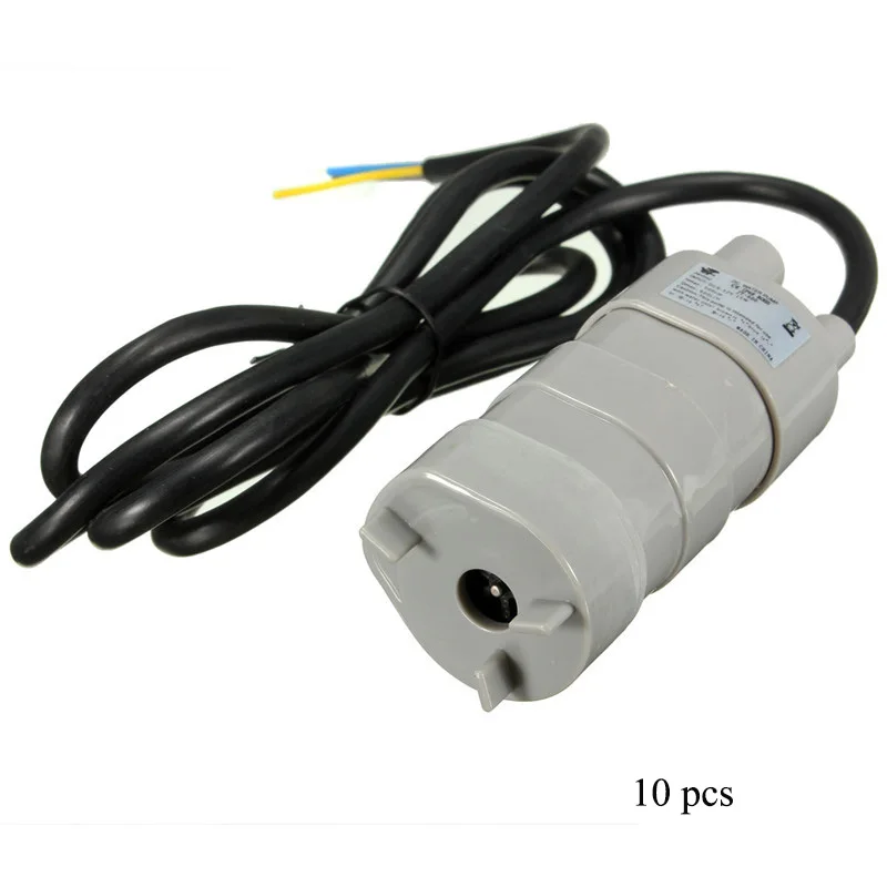 

10 pcs/lot 12V DC 1.2A Micro Submersible Motor Water Pump 5M 600L/H 6-15V Salable