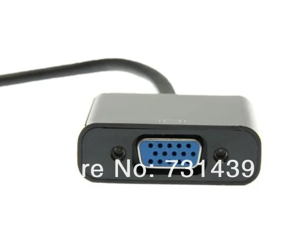 5 шт. HDMI в VGA кабель адаптер конвертер мужчин и женщин кабель со встроенным чипсетом и до 1080 p