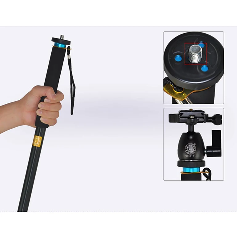 QZSD Q120 сплав DSLR камера монопод выдвижной альпенштоки портативный опорная рамка легкий штатив монопод для DSLR камеры