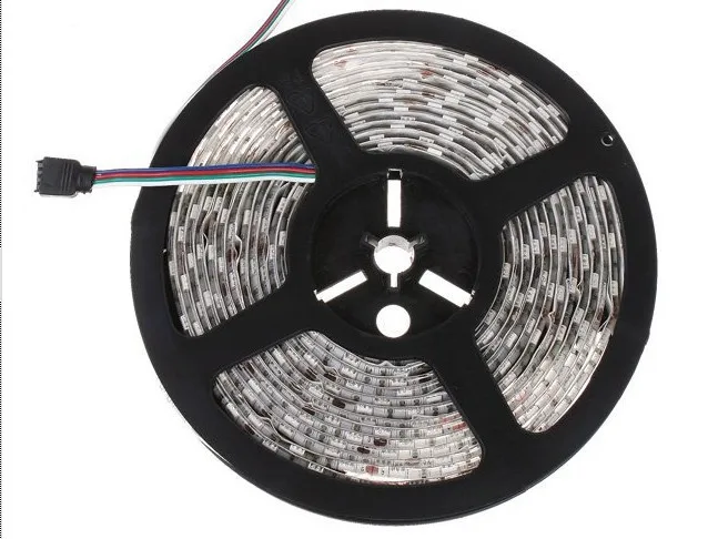 Бесплатная доставка набор полосы RGB 5 м 5050 SMD RGB Газа 300 60leds/M-Водонепроницаемый + 24key ИК-пульт + 6a источника питания