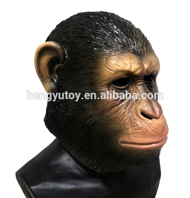 

Halloween Party Costume Fancy Dress Latex Scary King Kong Ape Full Face Mask