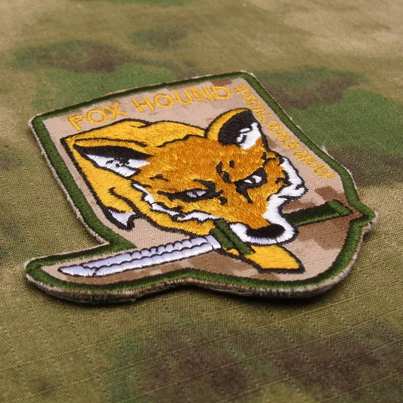 DigitalDesert MGS с надписью «Fox Hound» группа специального назначения вышитая нашивка B3251