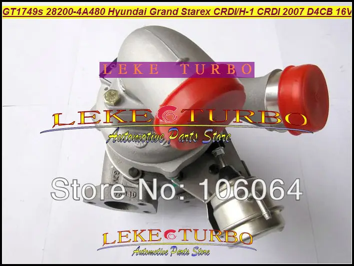 GT1749S 28200-4A480 53039880127 Turbine Turbocharger For Hyundai Grand Starex CRDI H-1 CRDI 2007 Engine D4CB 16V (5)