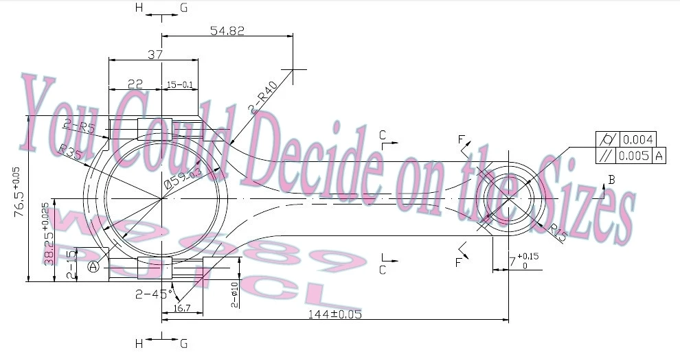 H beam conrods для Ford Zetec 2,0 Серебряный Топ 4340 кованые стальные шатуны для спортивных выступлений 3/8''