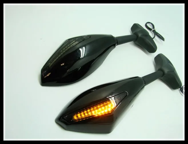 LED поворотники Integrated Зеркала для Suzuki Katana GSXR 600 750 1000 Hayabusa