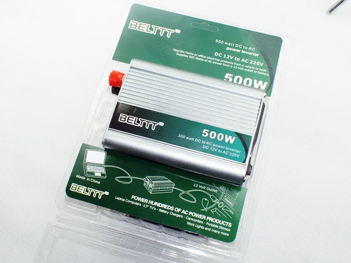 Автомобильный инвертор мотор инвертор 12v постоянного тока до 220v 500W импульсный источник питания трансформатор belttt бренд маленький инвертор