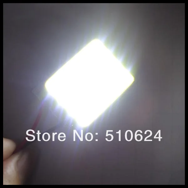 Белая осветительная Светодиодная панель свет 4 W COB светодиодный 24 SMD Автомобильные светодиоды Внутреннее освещение T10 гирлянда светодиодный Купол адаптер 12 В