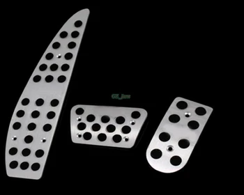 

Car Accessories Aluminum Non slip Foot Rest Fuel Brake AT Pedals Pads For VOLVO C30 With logo