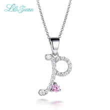 I& Zuan "P" очаровательные вечерние ювелирные изделия из стерлингового серебра 925 пробы модное ожерелье с буквенными подвесками для женщин Подвеска из драгоценных камней Колье Ожерелье