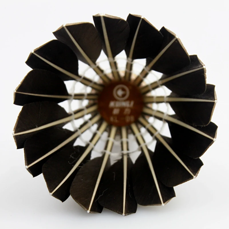 Супер прочность Волан KUNLI 09 гусиный большой широкий перо бадминтон волан для