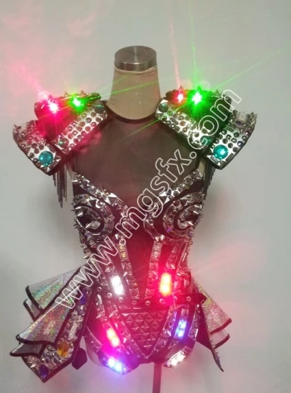 Сексуальные женские лазерные костюмы со светодиодами/дамское светодиодное освещение для ночного клуба костюм/девушки светодиодная подсветка платье