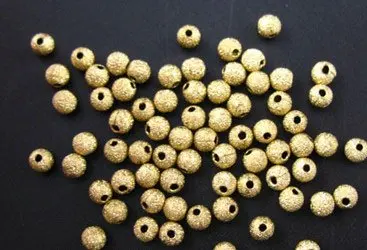 3000 шт латунные бусины stardust круглые разделители 5 мм M21