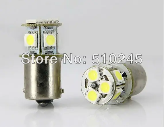 100x 100X водить автомобиль S25 P21W BA15s 1156 8 LED SMD 5050 8smd 3 фишки 5050smd свет лампы белый красный желтый