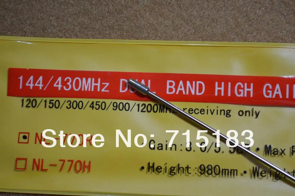NL-770R dubal Группа 144/430 мГц 3.0/5.5db PL-259 PL259 разъем двухстороннее Радио мобильный Телевизионные антенны высокого усиления VHF/UHF автомобилей Радио