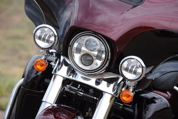 DOT утвержден 2 шт. хром 4,5 дюймов прохождение противотуманных фар для moto r Davidson вспомогательный свет moto rcycle moto проектор