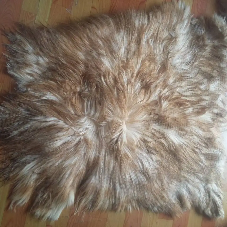 Módní dlouhé vlasy Tibet jehněčí talíř kožešinová koza kožešinová Kidassia kožešinová deska
