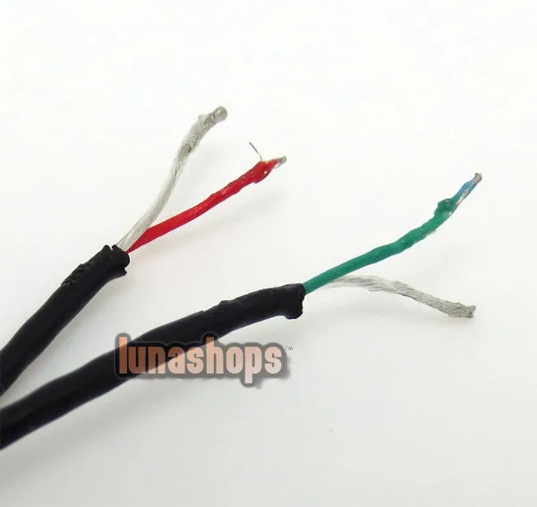 LN002968 посеребренный Универсальный нейтральный DIY ремонт обновленный кабель для наушников