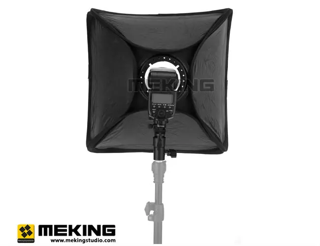Meking E5050 софтбокс для вспышки Speedlite SpeedLight Flash 50 см 2" мягкая коробка с l-образным адаптером диффузор сумка для переноски