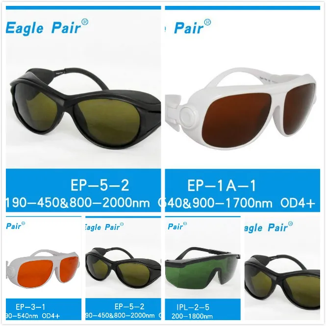 

200-2000nm long spectrum wavelength filter IPL goggles
